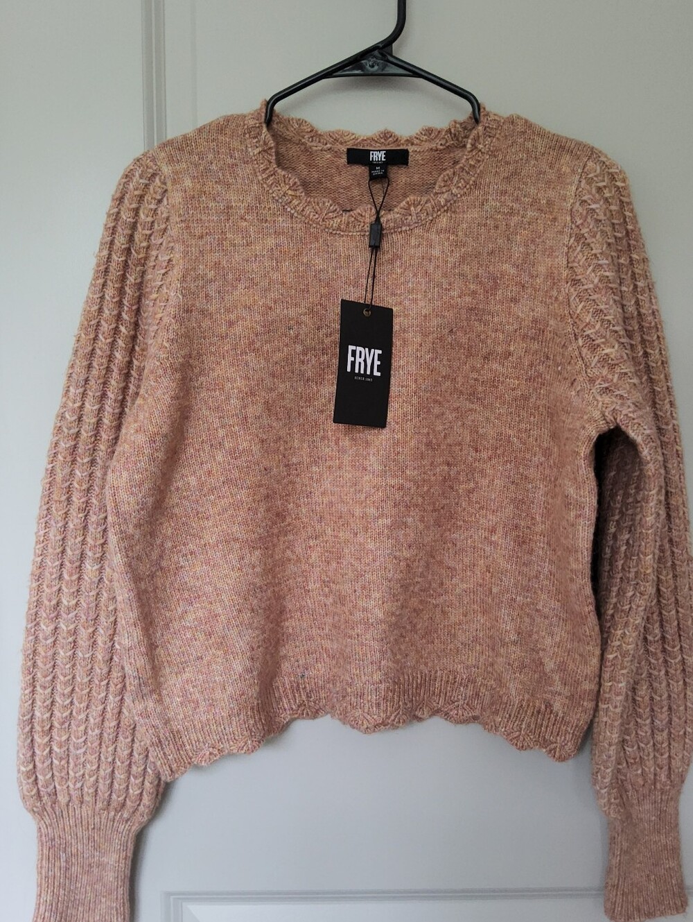 Frye scalloped wool blend sweater - NWT